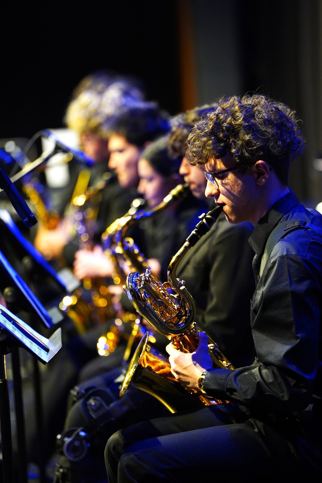 Saxophone section